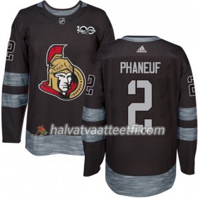 Miesten NHL Ottawa Senators Pelipaita Dion Phaneuf 2 1917-2017 100th Anniversary Adidas Musta Authentic